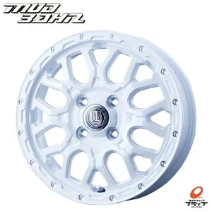 送料無料 4本セット ホイールのみ ベスト MUD BAHN XR-800M マッドバーン ピュアホワイト/ピアスポリッシュ 14インチ 4.5J インセット+45 4穴 PCD100 JWL-T 4本 軽自動車 INTERMILANO インターミラノ BEST