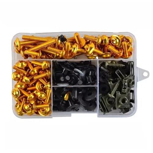 装飾・固定 For R1200GS For ADV For R1250RS For R1250RT For R1250R For F900R For G310R 195個 オートバイ用ナットボルト セットスクリュー 皿ボルト