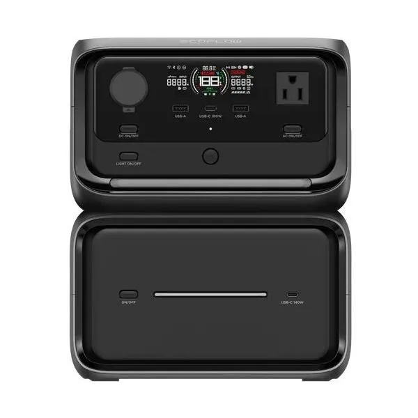 エコフロー ポータブル電源 858Wh AC出力コンセント3口 USB-C出力搭載 ECOFLOW RIVER 3 Max Plus EFRIVER3MAXPLUSJPCBO 返品種別B