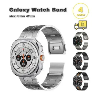 ギャラクシー ウォッチ ウルトラ チタン チタニウム マグネットバックル ビジネス バンド Galaxy Watch Ultra 47mm 全4色 替えベルト 通気性 送料無料