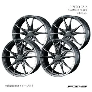 F-ZERO FZ-2 エフゼットツー ヴァンガード 30系/標準ボディ アルミホイール4本セット 0039007×4【19×8.0J 5-114.3 INSET48 DIAMOND BLACK】