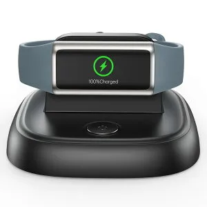 LVFAN Fitbit Charge 5/Luxe用 充電器 フィットビット 充電スタンド スマートウォッチ 充電ケーブル リセット機能付き Fitbit チャージャー 5 6 充電ドック 磁気吸着 急速充電器 軽量 持ち運び便利 ブ