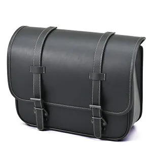 デイトナ D49503 HB DHS61 ワンタッチサドル 12L ヘンリービギンズ(Henly Begins) バイク用 サイドバッグ 12L 瞬間装着 EXタッチ ワンタッチサドルバッグ DHS-61 プレーン/ブラック 49503