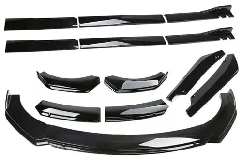 ダイハツ アトレー S700V / S710V S700W / S710Wに適用 フロントバンパーリップスポイラー4分割式 サイドスカート リアスポイラー スポーティー風 カバー トリム グレードアップ 傷防止 プロテクター 軽量 エアロ DIY アクセサ