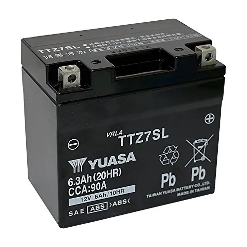 バイク用バッテリー YUASA 台湾 ユアサ TTZ7SL (YTZ7S GT6B-3 YTZ6S FTZ7S FTZ5L-BS 互換)