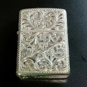 ZIPPO SILVER KING シルバーキング 26SLV-9E Armor アーマー スターリングシルバー(純銀製)・5面手彫り彫刻 ジッポー