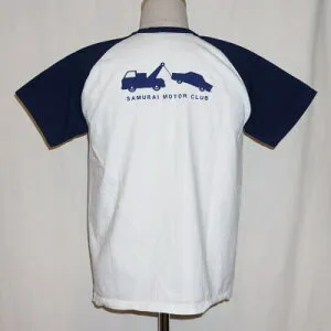 SMT17-103-ホワイトネイビー-サムライ自動車倶楽部半袖ラグランTシャツ17-103-SMT17103-SAMURAIJEANS-サムライジーンズTシャツ-サムライ自動車倶楽部ラグランTシャツ【送料無料】【smtb-tk】【楽ギフ_包