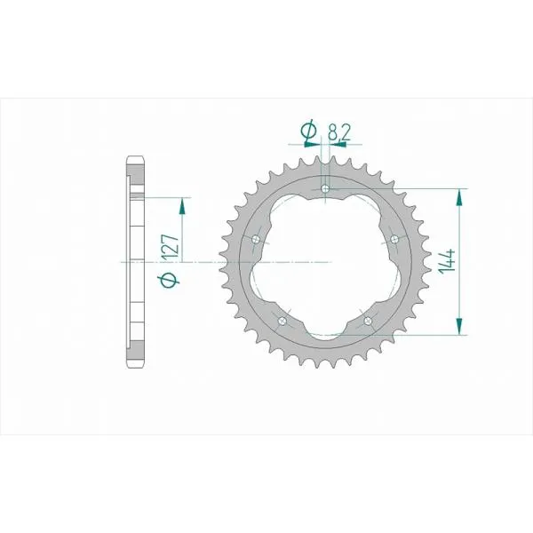 AFAM(アファム) Rスプロケット 525-42 51608-42