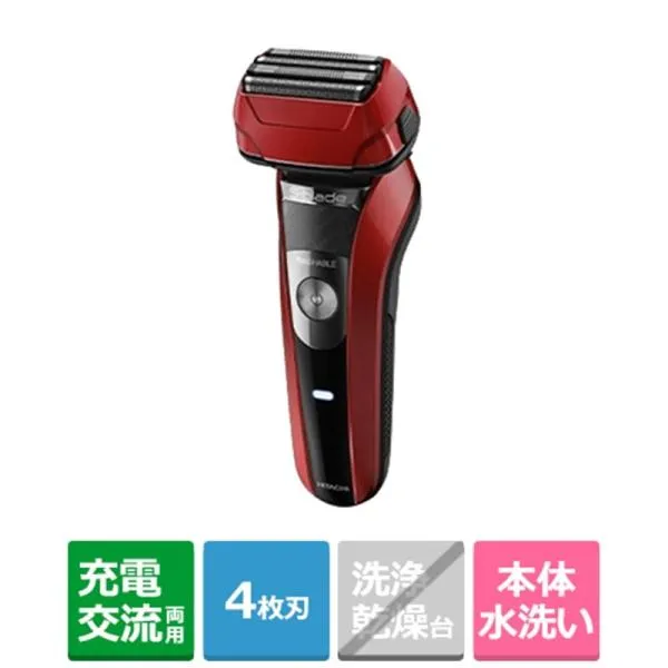 日立（HITACHI） ４枚刃往復式シェーバー充交式（ケース付／日本製） RMH-F470B-R
