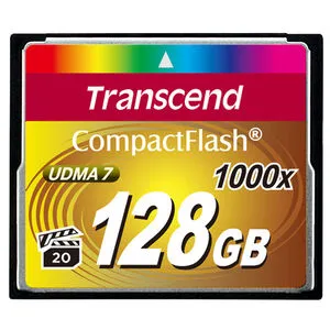 コンパクトフラッシュカード 128GB 1000倍速 Transcend社製 TS128GCF1000