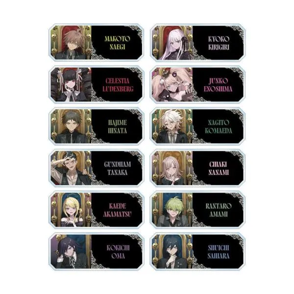 【送料無料】2026/06発売 [グッズ]/ダンガンロンパ シリーズ およさん イラスト 玉座 Ver. トレーディング アクリルネームプレート BOX【アルマビアンカ