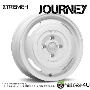 【最大P25倍】 12インチ MLJ XTREME-J JOURNEY 12x3.50B 4/100 +45 GLOSS WHITE エクストリームジェイ ジャーニー グロスホワイトスズキ キャリー エブリイ新品アルミホイール1本価格 [4本購入で送料無料]