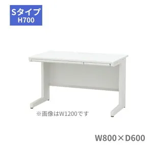 内田洋行 ウチダ UCHIDA スカエナ SCAENA Sタイプ 平デスク 平机 引出し付き W800×D600×H700mm 5-116-412