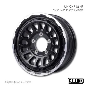 C.L.LINK シーエルリンク UNIONRIM HR 16×5.5J +20 139.7 5H MB/MC UHR165513975mbmc