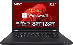 【第6世代CPU搭載!!!】FUJITSU NEC 東芝など大手メーカー ノートパソコン/MS & Office 2019/15.6型/Windows 11搭載/無線WIFI/USB 3.0/DVD/VGA/ノートパソコン(整備済み品) (4)第6世代 Core-i3/メモリ4GB+SSD 128GB