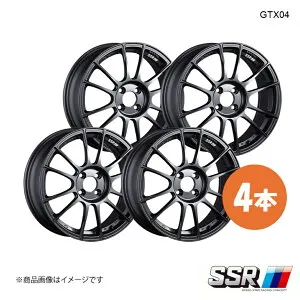 【18インチ 4H100 7.5J +50】ホイール 4本 CR-Z ZF1 2WD/NA GTX04 SSR エスエスアール ダークガンメタ