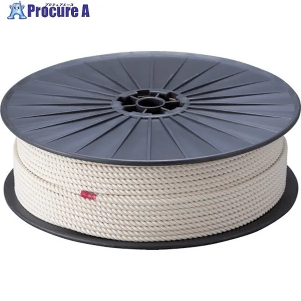 TRUSCO 綿ロープ 3つ打 線径12mmX長さ100m R-12100M 1巻 トラスコ中山(株)