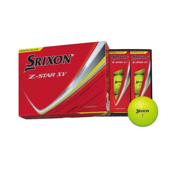 スリクソン SRIXON Z-STAR XV ボール プレミアムパッションイエロー 1ダース 2025