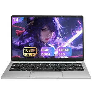 SERYUBノートパソコン14インチ【MSOffice2019】【Win11Pro】1920*1080IPSWebカメラ高速静音CPUCeleronJ41051.5~2.8Ghz/メモリ:DDR48GB/SSD:128GB