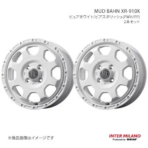 INTER MILANO インターミラノ MUD BAHN XR-910K ホイール 2本セット デリカD：2 MB36S/46S 2015/12～2020/12【15×4.5J 4-100 INSET45 PWH/PP】