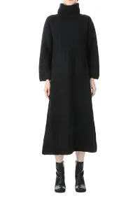 5G single ridge knitting merinowool boucle turtleneck one piece(SL7W-266) SLOANE(スローン)