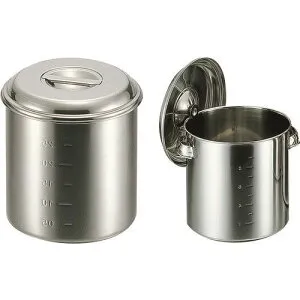 ■SUGICO キッチンポット手付(蓋付) φ200×H200 6.0L SP20(1182383)[送料別途お見積り][法人限定][掲外取寄]