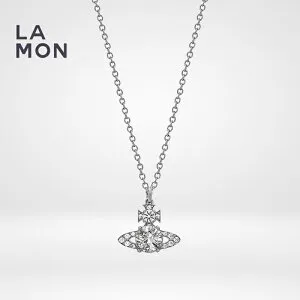 ヴィヴィアン ウエストウッド ネックレス Vivienne Westwood ISMENE PENDANT メタル クリスタル ネックレス SILVER シルバー系