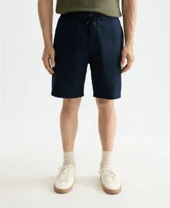 スコッチアンドソーダ メンズ ボトムス ハーフパンツ・ショーツ ショートパンツ リネン SCOTCH & SODA Men's Linen Shorts Navy ネイビー