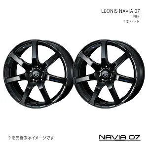 NAVIA 07 エスクード YD・YE#1S *ボルト車 アルミホイール 2本セット 0039584×2【19×8.0J 5-114.3 INSET45 PBK】