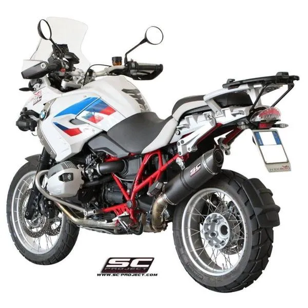 SC-PROJECT SCプロジェクト オーバル スリップオンサイレンサー サイレンサー材質：カーボン R1200GS Adventure BMW スリップオンマフラー マフラー