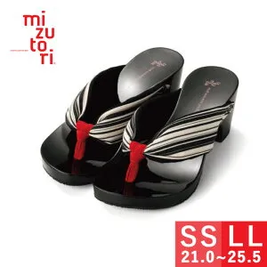 mizutori 夏 下駄 レディース みずとり 水鳥 げたのみずとり ハイテテ hitete 6.5 ヒール かわいい おしゃれ 浴衣 着物 カジュアル サンダル ファッション 女性 日本製 ソフト やわらか鼻緒 履きや