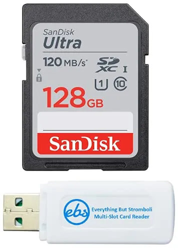 SanDisk 128GB SD Ultra Memory Card for Waterproof Camera Works with Olympus Tough TG-6, TG-5, TG-4, TG-3, TG-870 (SDSDUNR-128G-G