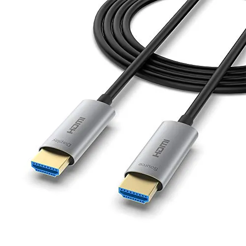 TZEBE 光ファイバーHDMI ケーブル 20m、プレミアムHDMI 4K ケーブル 60P/4K HDR/Ultra HD/3D/YUV4:4:4/HDCP 2.2/高速18Gbpsをサポート/ARC CEC HEC ク機能