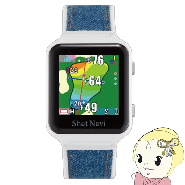 テクタイト ショットナビ Shot Navi AIR EX GPSゴルフナビ 腕時計型 ホワイト Green Eye搭載 業界最小・最軽量クラス ユニセックス/srm