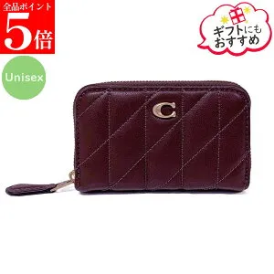 【正規品・新品・GW直前スーパーSALE全品P5倍＆全品5％値引きクーポン30日迄】COACH コーチ CM505 B4YDS スモール ジップ アラウンド カード ケース・ピロー キルティング