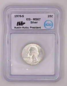 1976-S ワシントン クォーター ? ICG MS67 ? 40% シルバー バイセンテニアル「ドラマー ボーイ」 Rev