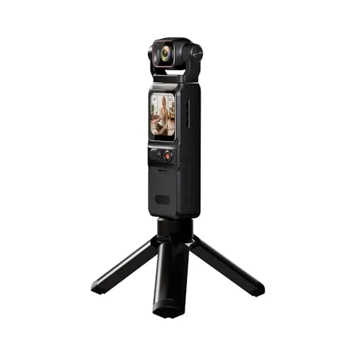 アクションカメラ ポケット 4K カム スポーツ タッチスクリーン モト レコーディング ビデオブログ カメラ 4倍ズーム バイク サイクリング 屋外 WiFi用(With 64G Card,With bracket)