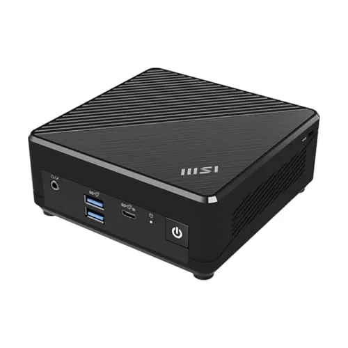 MSI Cubi N ADL ベアボーンミニPC:Intel Celeron N100、Intel UHD、WiFi、デュアルディスプレイ、タイプC:ブラック ADL S-055BUS
