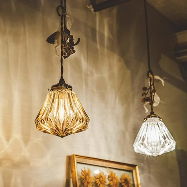 ペンダントライト 北欧 ガラス 1灯 照明器具 おしゃれ 玄関 トイレ照明 レトロ 寝室 かわいい LED 対応 ロレエ LORRZ PENDANT LAMP インターフォルム LT-1591