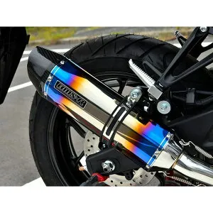 BMS RACING FACTORY CORSA-EVOII ヒートチタン スリップオン 政府認証 G277-65-P6J BMS マフラー本体 MT-25 YZF R-25