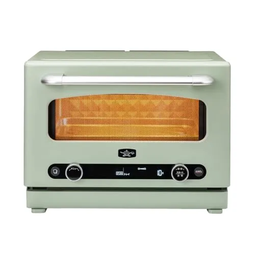 Aladdin(アラジン) グラファイトオーブンレンジ 22L フラットテーブル トースト機能付き グリル機能付き 簡単お手入れ 赤外線センサー レシピブック付き グリーン AEM-G14A(G)