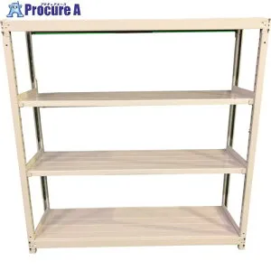 双福鋼器 軽中量ボルトレスラック 200kg 900×300×1500 天地4段 単体 ホワイトグレー TS5330-4T 1台 ■▼353-5523