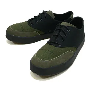 ARETH アース : ストレートチップスニーカー 靴 LOX FOREST GREEN×BLACK