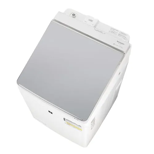 シャープ タテ型 洗濯乾燥機 洗濯11kg 乾燥6㎏ 幅55.5cm ダイヤカット 穴なし槽 ES-PW11K-S シルバー