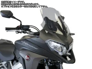 Powerbronze / パワーブロンズ スタンダードスクリーン フロストステルスグレー HONDA VFR800X CROSSRUNNER 17-19 (STANDARD HEIGHT) | 410-H176-019