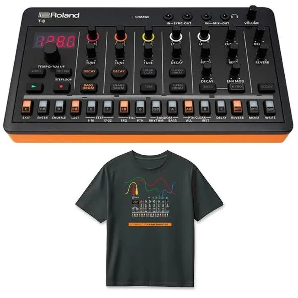 Roland (Tシャツセット)T-8 BEAT MACHINE(AIRA Compact) & T-8 T-Shirts DesignA 2XLサイズ (RT/T-8A2XL) セット (T-8デザイン) ローランド ...