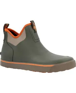 ロッキー メンズ シューズ ブーツ・レインブーツ ROCKY Men's Dry-Strike Waterproof Green & Orange Deck Boot Olive stone オリーブ