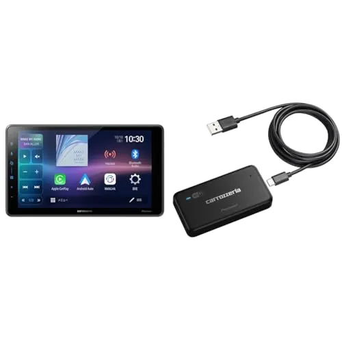 【セット買い】 パイオニア ディスプレイオーディオ DMH-SF600 9インチ フローティング AppleCarPlay AndroidAuto? ワイヤレス接続 対応 + 【Amazon.co.jp限定】Wi-Fiルーター DCT-WR200D-E 車