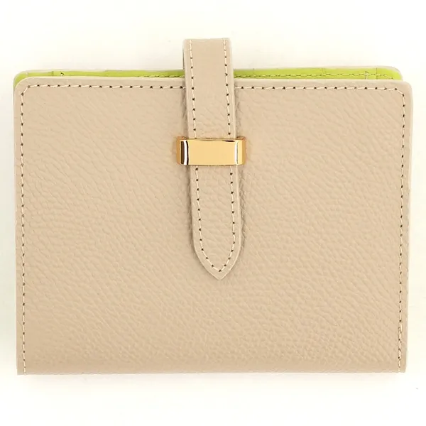 [マルイ]財布【シボ型押し】差込二つ折り財布/アンメートルキャレ（1metercarre） ベージュ