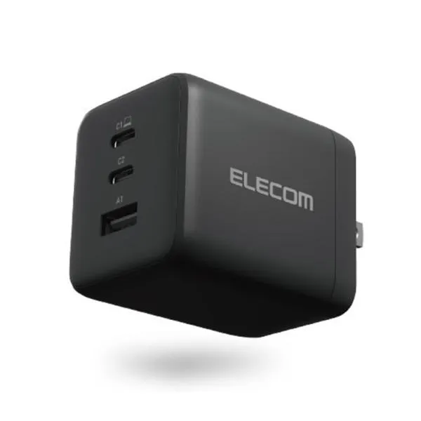 エレコム USB Power Delivery 100W AC充電器(C×2+A×1) ACDC-PD104100BK